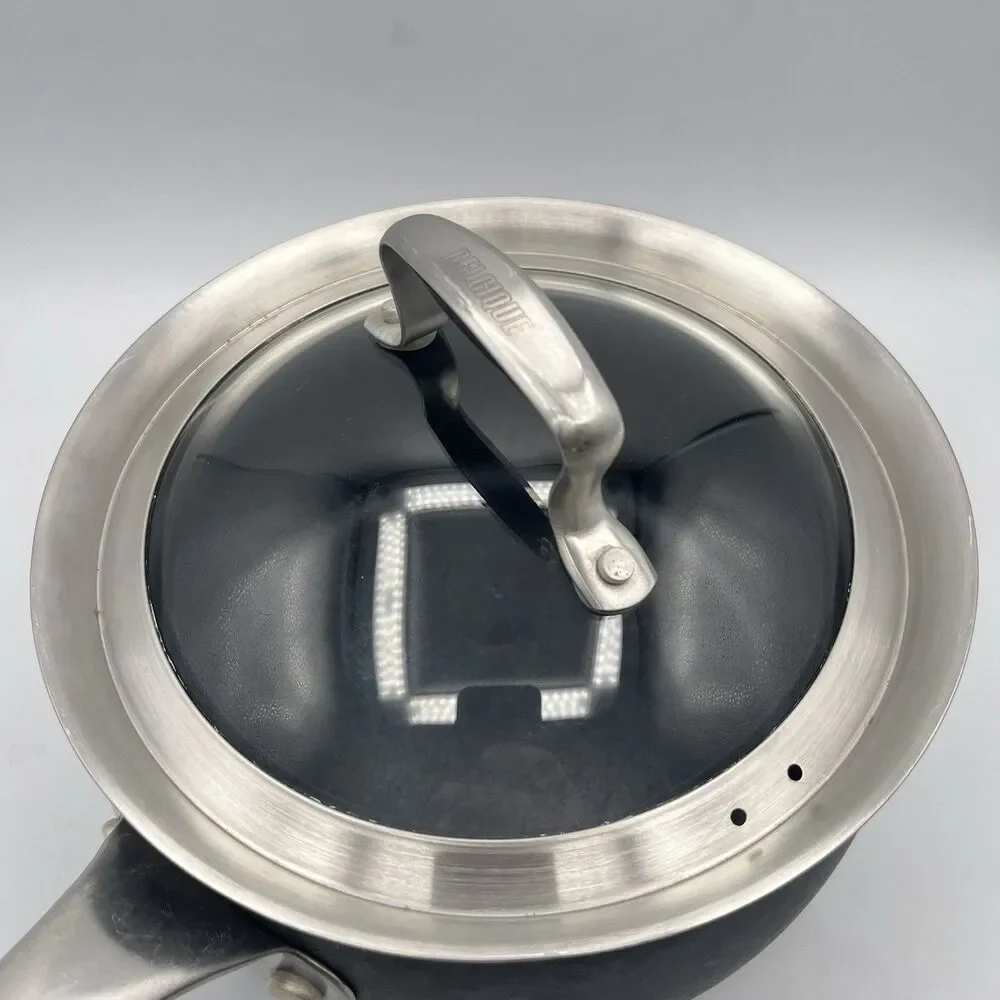 BELGIQUE 3 Quart HARD ANODIZED Saucepan and Glass Lid - Tools of Trade 30209